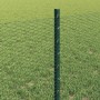 Reja con postes Verde 0.6 x 100 m Acero