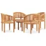 5-piece solid teak wood garden furniture set by vidaXL, Garden sets - Ref: Foro24-3059963, Price: 757,98 €, Discount: %