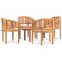 5-teiliges Gartenmöbel-Set aus massivem Teakholz von vidaXL, Gartensets - Ref: Foro24-3059963, Preis: 766,34 €, Rabatt: %