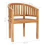5-teiliges Gartenmöbel-Set aus massivem Teakholz von vidaXL, Gartensets - Ref: Foro24-3059963, Preis: 757,98 €, Rabatt: %