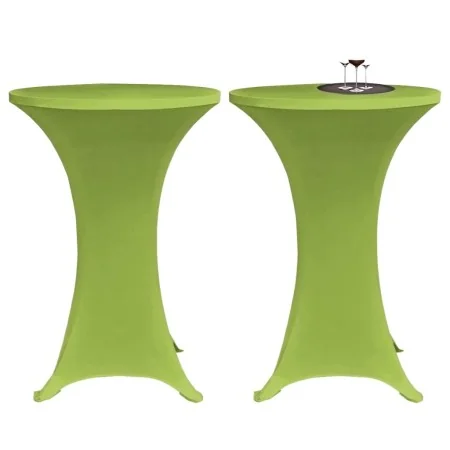 Funda elástica para mesa 2 unidades 70 cm verde by vidaXL, Covers - Ref: Foro24-131432, Price: 23,47 €, Discount: %