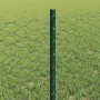 Reja con postes Verde 0.6 x 100 m Acero