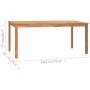 Conjunto de comedor de jardín 5 piezas madera maciza de teca de vidaXL, Conjuntos de jardín - Ref: Foro24-3059943, Precio: 82...