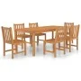 Garten-Essgruppe 7-teilig aus massivem Teakholz von vidaXL, Gartensets - Ref: Foro24-3059945, Preis: 1,00 €, Rabatt: %