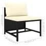 6-piece garden furniture set and black synthetic rattan cushions by vidaXL, Garden sets - Ref: Foro24-3059789, Price: 280,04 ...
