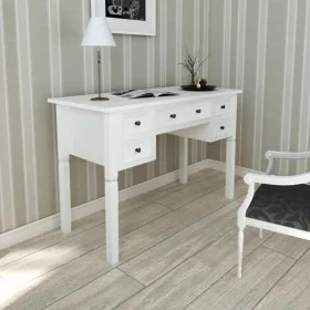 Schreibtisch mit 5 weißen Schubladen von vidaXL, Schreibtische - Ref: Foro24-241533, Preis: 246,05 €, Rabatt: %