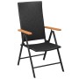 5-teiliges Garten-Essset in Schwarz und Braun von vidaXL, Gartensets - Ref: Foro24-3060072, Preis: 424,61 €, Rabatt: %