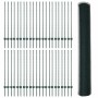 Reja con postes Verde 1.2 x 100 m Acero