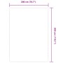Alfombra de yute con reverso de latex color natural 80x160 cm