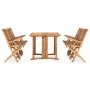 Folding garden dining set 7 pieces solid teak wood by vidaXL, Garden sets - Ref: Foro24-3059973, Price: 610,34 €, Discount: %
