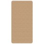 Alfombra de yute con reverso de latex color natural 80x160 cm