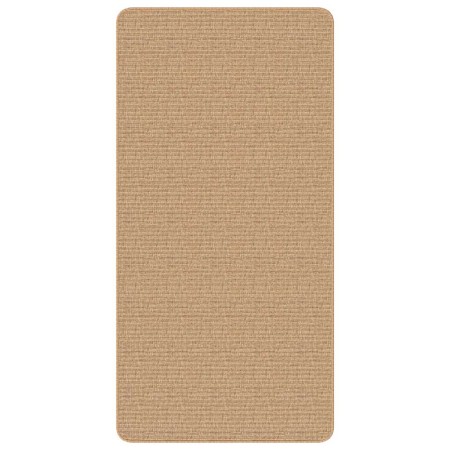 Alfombra de yute con reverso de latex color natural 80x160 cm