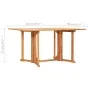 Folding garden dining set 7 pieces solid teak wood by vidaXL, Garden sets - Ref: Foro24-3059973, Price: 610,34 €, Discount: %