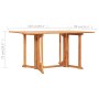 Klappbare Garten-Essgruppe, 7-teilig, aus massivem Teakholz von vidaXL, Gartensets - Ref: Foro24-3059973, Preis: 695,73 €, Ra...