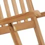 Garden loungers with footrest and solid teak wood table by vidaXL, Loungers - Ref: Foro24-3059959, Price: 420,46 €, Discount: %