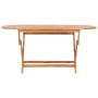Klappbare Garten-Essgruppe, 9-teilig, aus massivem Teakholz von vidaXL, Gartensets - Ref: Foro24-3059969, Preis: 676,81 €, Ra...