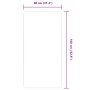 Alfombra de yute con reverso de latex color natural 80x160 cm