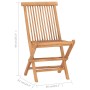 Klappbare Garten-Essgruppe, 9-teilig, aus massivem Teakholz von vidaXL, Gartensets - Ref: Foro24-3059969, Preis: 676,81 €, Ra...