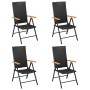 5-teiliges Garten-Essset in Schwarz und Braun von vidaXL, Gartensets - Ref: Foro24-3060083, Preis: 409,98 €, Rabatt: %