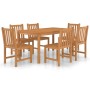 Garten-Essgruppe 7-teilig aus massivem Teakholz von vidaXL, Gartensets - Ref: Foro24-3059934, Preis: 896,60 €, Rabatt: %