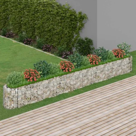 Galvanized iron gabion bed 470x50x50 cm by vidaXL, Pots and planters - Ref: Foro24-152029, Price: 137,50 €, Discount: %