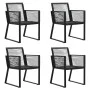 Gartenset 5-teilig aus schwarzem PVC-Rattan von vidaXL, Gartensets - Ref: Foro24-3060215, Preis: 456,90 €, Rabatt: %