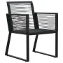 Gartenset 5-teilig aus schwarzem PVC-Rattan von vidaXL, Gartensets - Ref: Foro24-3060215, Preis: 456,90 €, Rabatt: %