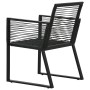Juego de comedor para jardín 5 piezas ratán PVC negro by vidaXL, Garden sets - Ref: Foro24-3060215, Price: 472,01 €, Discount: %