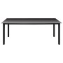 Juego de comedor para jardín 9 piezas negro y marrón de vidaXL, Conjuntos de jardín - Ref: Foro24-3060075, Precio: 757,92 €
