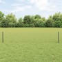 Reja con postes Gris 0.4 x 10 m Acero