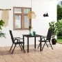 3-teiliges Garten-Esszimmerset schwarz von vidaXL, Gartensets - Ref: Foro24-3060046, Preis: 280,20 €, Rabatt: %