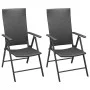 3-teiliges Garten-Esszimmerset schwarz von vidaXL, Gartensets - Ref: Foro24-3060046, Preis: 280,20 €, Rabatt: %