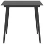 Juego de comedor para jardín 5 piezas negro de vidaXL, Conjuntos de jardín - Ref: Foro24-3060065, Precio: 364,98 €, Descuento: %