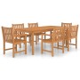 Garten-Essgruppe 7-teilig aus massivem Teakholz von vidaXL, Gartensets - Ref: Foro24-3059947, Preis: 1,00 €, Rabatt: %