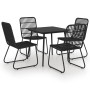 5-teiliges Garten-Essset aus synthetischem Rattan und Glas von vidaXL, Gartensets - Ref: Foro24-3060244, Preis: 537,28 €, Rab...