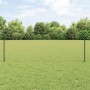 Reja con postes Gris 0.6 x 10 m Acero