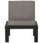 Garden armchairs with cushions, 2 units, gray plastic by vidaXL, Garden chairs - Ref: Foro24-3059824, Price: 144,34 €, Discou...