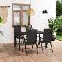 5-teiliges schwarzes Garten-Essset von vidaXL, Gartensets - Ref: Foro24-3060048, Preis: 405,86 €, Rabatt: %