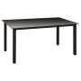 Juego de comedor para jardín 5 piezas negro de vidaXL, Conjuntos de jardín - Ref: Foro24-3060048, Precio: 400,45 €, Descuento: %