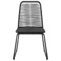 3-teiliges Garten-Ess-Set aus schwarzem PVC-Rattan von vidaXL, Gartensets - Ref: Foro24-3060130, Preis: 197,58 €, Rabatt: %