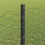 Reja con postes Gris 1.2 x 10 m Acero
