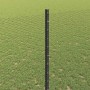 Reja con postes Gris 1.4 x 10 m Acero