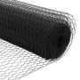Reja con postes Gris 1.4 x 10 m Acero