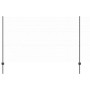 Reja con postes Gris 1.4 x 10 m Acero