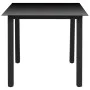Juego de comedor para jardín 5 piezas negro y marrón de vidaXL, Conjuntos de jardín - Ref: Foro24-3060071, Precio: 392,65 €, ...