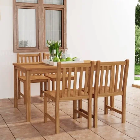 Garten-Essgruppe 5-teilig aus massivem Teakholz von vidaXL, Gartensets - Ref: Foro24-3059933, Preis: 672,31 €, Rabatt: %