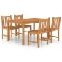 Garten-Essgruppe 5-teilig aus massivem Teakholz von vidaXL, Gartensets - Ref: Foro24-3059933, Preis: 672,31 €, Rabatt: %