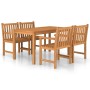 Garten-Essgruppe 5-teilig aus massivem Teakholz von vidaXL, Gartensets - Ref: Foro24-3059931, Preis: 833,67 €, Rabatt: %