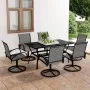 Garden dining set 7 pieces textilene and steel by vidaXL, Garden sets - Ref: Foro24-3060284, Price: 755,52 €, Discount: %