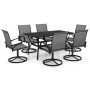 Garten-Essset 7-teilig aus Textilene und Stahl von vidaXL, Gartensets - Ref: Foro24-3060284, Preis: 755,52 €, Rabatt: %